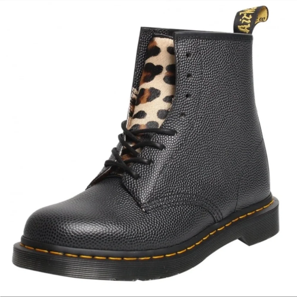 Dr. Martens x Stussy 1460 Leopard 8-Eyelet Boot - Picture 1 of 9